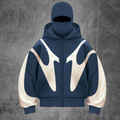 Y2K Double-Cap Zip Hoodie
